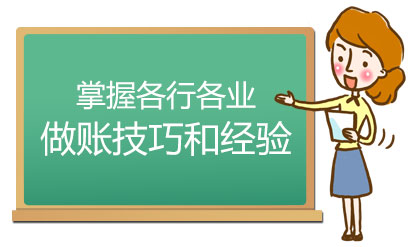 掌握各行各业做账技巧和经验