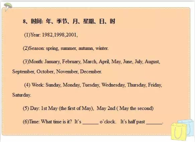 【開學(xué)必備】小學(xué)英語難嗎?小學(xué)英語考試必考知識點(diǎn)匯總