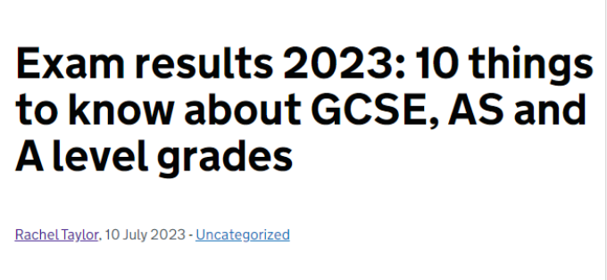 Ofqual表示，今年GCSE、AS和A-level成绩将恢复到疫情前标准！