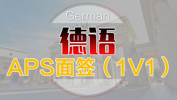 南京德語APS面簽（1V1）
