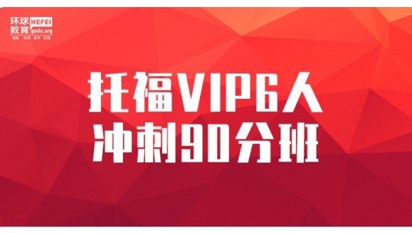 合肥環(huán)球托福VIP6人高分90分班