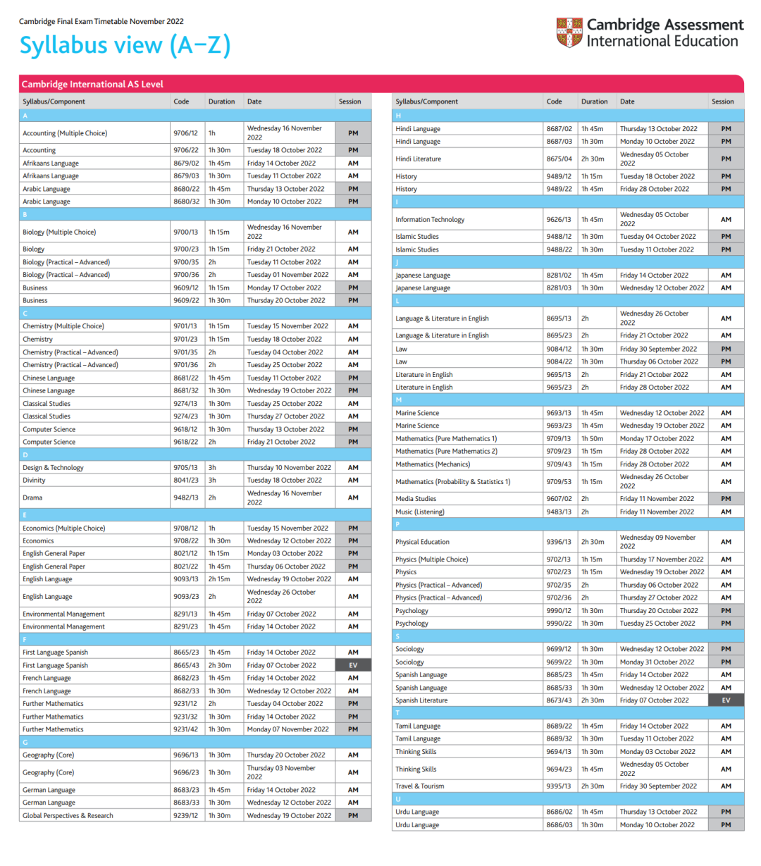 10月,A-Level大考在即,考前提醒!