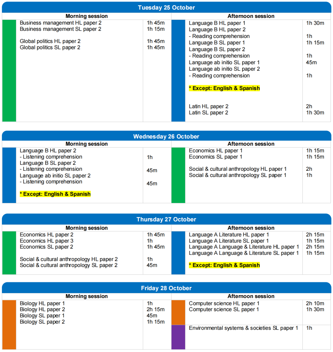 IBO官方发文！与往年相比，今年的11月IB考试有何变化？