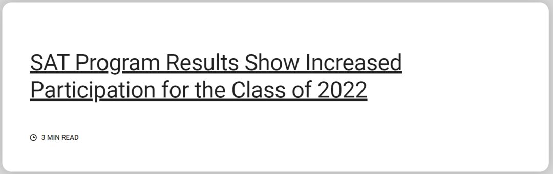 2022年SAT报考人数上涨15%！MIT/普渡全部要求提交标化！标化要全面重启了？