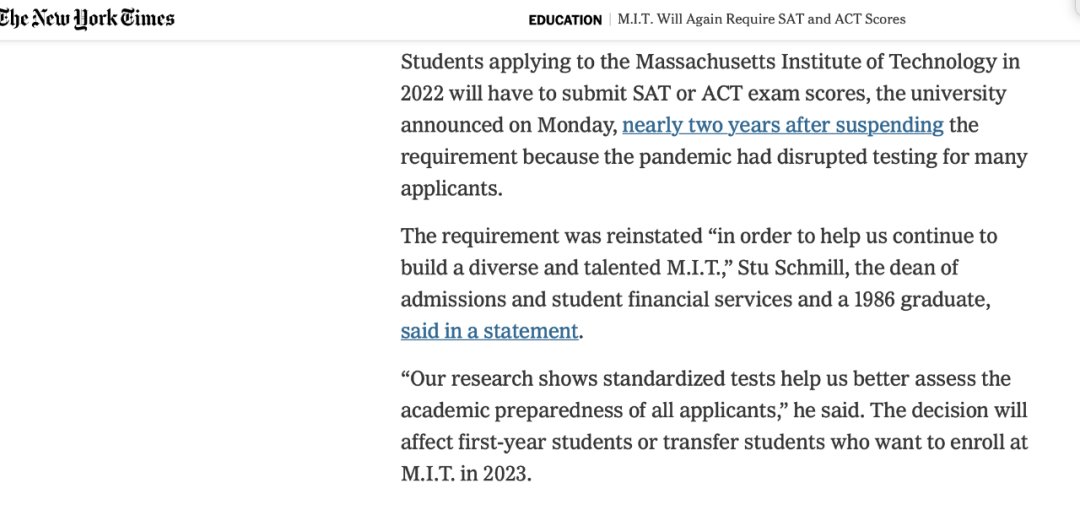 2022年SAT报考人数上涨15%！MIT/普渡全部要求提交标化！标化要全面重启了？